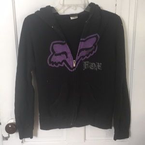 Fox zip up hoodie